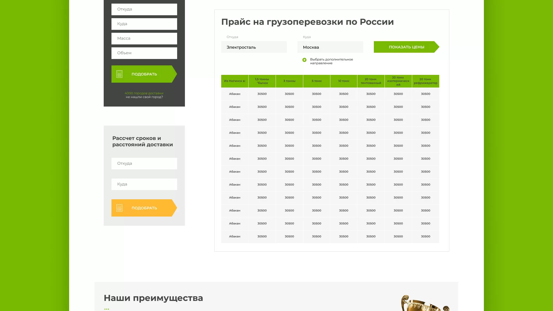Разработка логотипа и сайта компании «Инком-Логистика» в Протвино