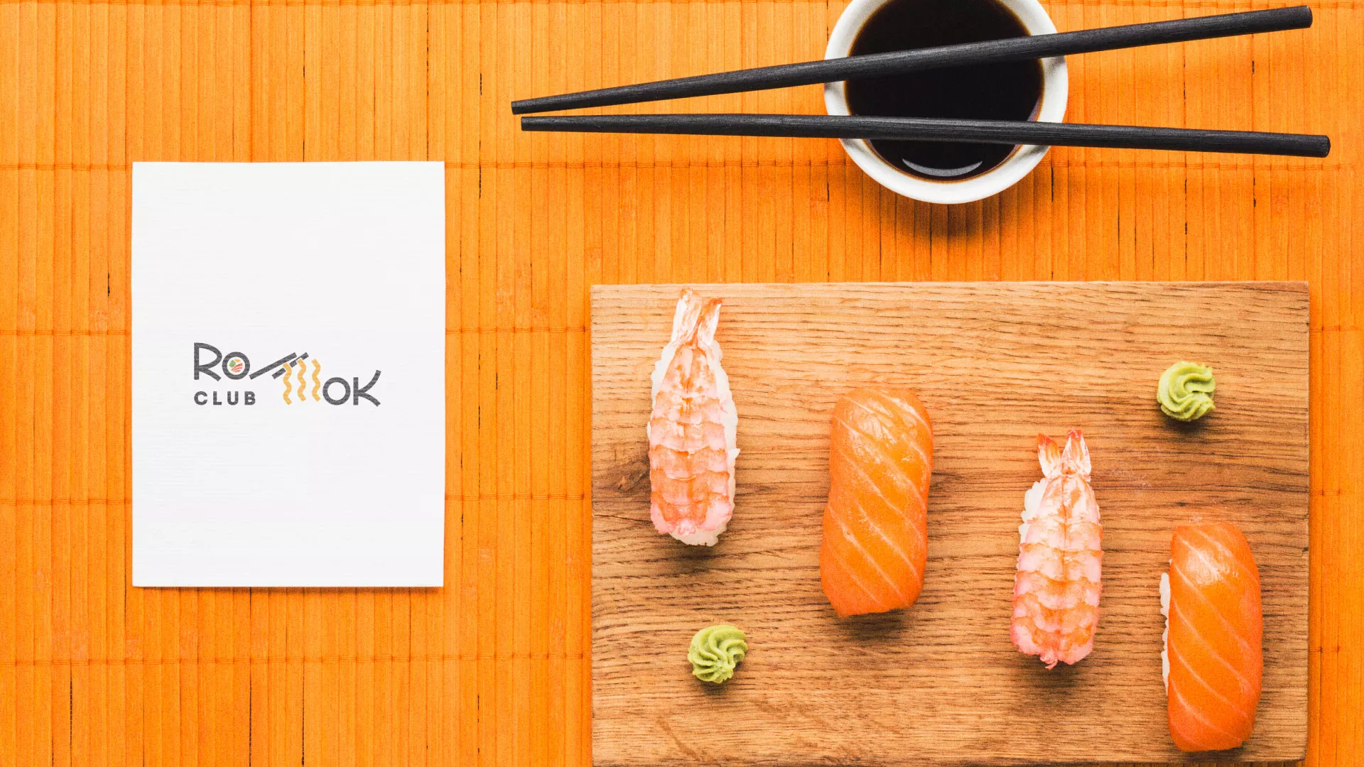 Создание логотипа суши-бара «Roll Wok Club» в Протвино